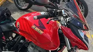 Cb300 com escape ks esportivo . Leve prepara&ccedil;&atilde;o no motor .