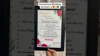 Customized Wedding contract available 🥰😍 #foryou #weddingaccessories #weddingcontract #booklets