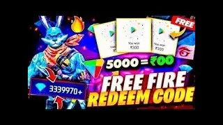 FREE FIRE LIVE REDEEM CODE GIVEAVWAY 🎁 FREE FIRE LIVE GUILD TEST 🎯 LIVE REACTION FF LIVE #freefire