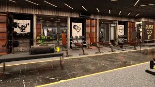 GYM Interior design by Al khalid studio