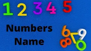 Number name&rsquo;s one to Ten reading | 1 - 10 number name | 123 reading | learning maths