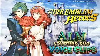 All Alm: Lovebird Duo Voice Clips &bull; Fire Emblem Heroes &bull; Shadows of Valentia Celica Lines アルム Arumu