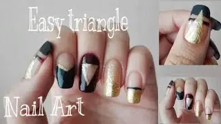 Easy Triangle Nail Art