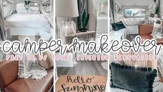 CAMPER RENOVATION PART 2 // POP-UP CAMPER MAKEOVER // DIY CAMPER MAKEOVER // ON CLOUD CLYNE