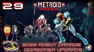 METROID DREAD EMMI ORANGE- BOSS ROBOT CHOZO DAMAGE-  GIGABOMBA UPGRADE MORFOSFERA GAMEPLAY 29 SWITCH