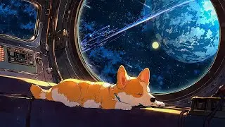 Sleeping Among Stars 🌌 Dreamy Lofi Songs With Sleeping Corgi To Calm Your Soul 🌌 Lofi Corgi Music