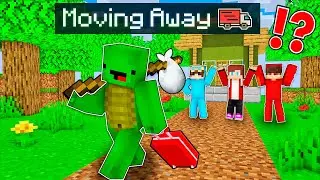 Mikey FOREVER MOVING AWAY from JJ and Cash and Nico In Minecraft! - Maizen