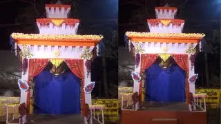 Beautiful Mandap decoration tutorial/Puja mandap design idea