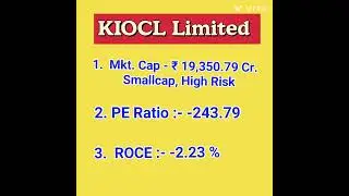 KIOCL Limited #stockmarket #sharemarket #shareanalysis #stockanalysis #stock #stockmarketinvestment