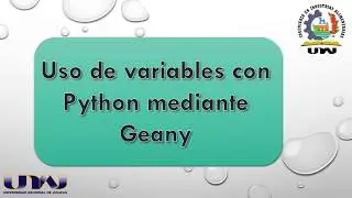 Gestión de variables mediante Python usando Geany