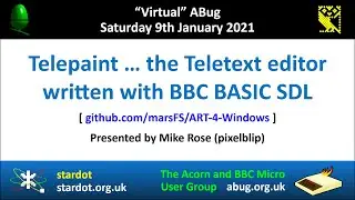 ABug 10: Telepaint, teletext editor written with BBC BASIC (Mike Rose) Art Graphics Mode 7 BBC Micro