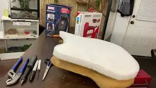 HOW TO REUPHOLSTER YOUR  MOTORCYCLE SEAT FOR $12 !!