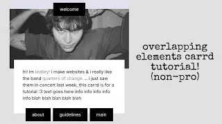 tutorial on this overlapping elements non-pro carrd! - &copy; rncfts