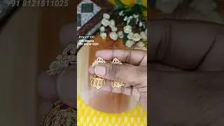 Jumkas with cz stones😍To order whatsapp8121811025 #jewellery #1gramgold #earrings #trending #shorts