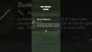 what's in this chest?  - dusk claymore #totk #loz #zelda #tearsofthekingdom