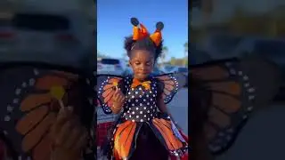 Your thoughts about my Butterfly Costume ? #halloween #shorts #halloweencostume #butterfly #babygirl