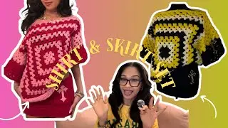 CROCHET SHIRT & SKIRT SET TUTORIAL | BEGINNER FRIENDLY 🤍✨