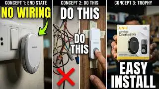 door bell no required drilling and wiring / wireless doorbell / door bell wireless for home 🛜
