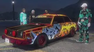 GTA5 | 1st Win In Vulcar Nebula Turbo | stunt / race (crap crew)