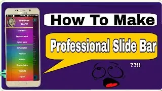 How to Make professional Slidebar On Your Apps For Appybuilder Bangla Tutorial