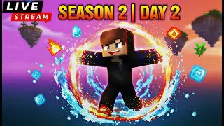 Minecraft Element SMP Season 2 Day 2 LIVE Hindi | OP Powers & New Base Build!