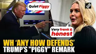 &ldquo;Quiet piggy&rdquo; White House Press Secy Karoline Leavitt defends Trump calling female reporter 'piggy'