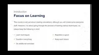 1.2. Focus on Learning