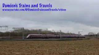 MML Class 222s & 810 Aurora No. 810006 & No. 810012 Passing Irchester 12th February 2026