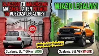 Pali 3 litry i ma ZAKAZ. Pali 25 litrów i WJEŻDŻA. Gdzie tu logika?!