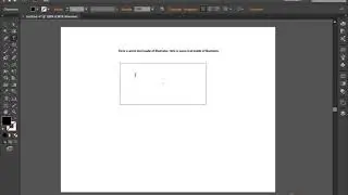 001 Point and Area Text-Adobe illustrator tutorial 2017