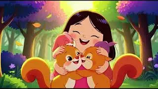yosra with her friends in the forest