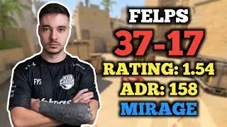 FELPS (37-17) FACEIT RANKED (MIRAGE) VOICELESS