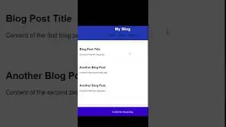 Project 06: "Create  a Blog Web Page Using HTML and CSS" #howtocreateawebsiteusinghtmlandcss