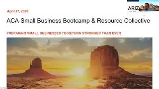 Small Business Boot Camp Session 1 - PPP & EIDL Application Workshop