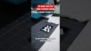 ✅Как сделать бирки для вашего бренда одежды с помощью Cricut Explore Air 2 #Shorts #cricut #howto