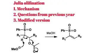 Julia Olifination reaction with previous year questions