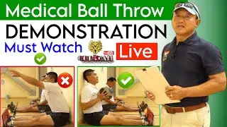 Medicine Ball Throw Live Demo // Phase 3 Physical Test // GORKHALI