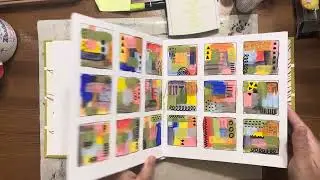 Grid journaling using lollipop box club kit - Rustic Garden
