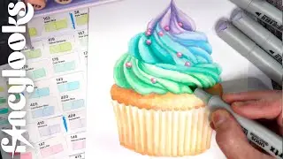 C&oacute;mo dibujar un cupcake de unicornio realista