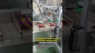 Customized Powder Sachats Packing Line ③ Auxiliary Cartoning