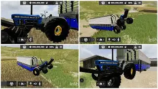 New Holland 3630 32 foot toller full loading Farming Simulator 20 #tractor #video #viral #thar #gta5