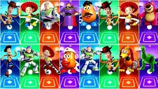 TOY STORY ALL TEAM 🆚 WOODY 🆚 JESSY 🆚  POTATO 🆚 BUZZ LIGHTYEAR 🆚 TILES HOP EDM RUSH,🎶Who Is B