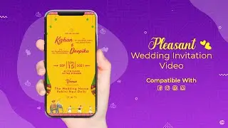 Pleasant Wedding Invitation Video - Beautiful Wedding Invitation Video - Online Wedding Invitation