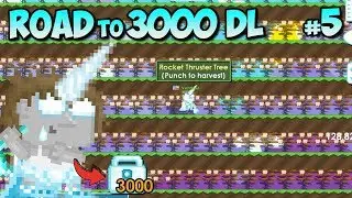 HARVESTING 5,600 ROCKET THRUSTERS TREE!! | Road to 3000DL #5 | Growtopia