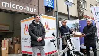 Erstes micro-hub in Karlsruhe eröffnet
