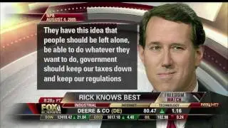 David Boaz Discusses Rick Santorum on FreedomWatch
