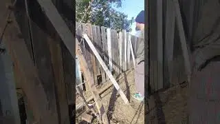 Fence Repair Time Lapse #houserepair #fencerepair #fence #repair