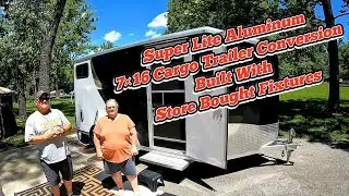 A Cargo Trailer Conversion Camper Anyone Can Do To Go Camping.
