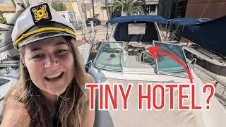 &euro;200 per night boat hotel in Barcelona (unique accommodation tour)