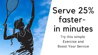 Instantly ad 25% speed to your serve with this SIMPLE TRICK